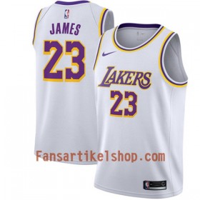 NBA Los Angeles Lakers Trikot Lebron James 23 2018-19 Nike Weiß Swingman - Herren